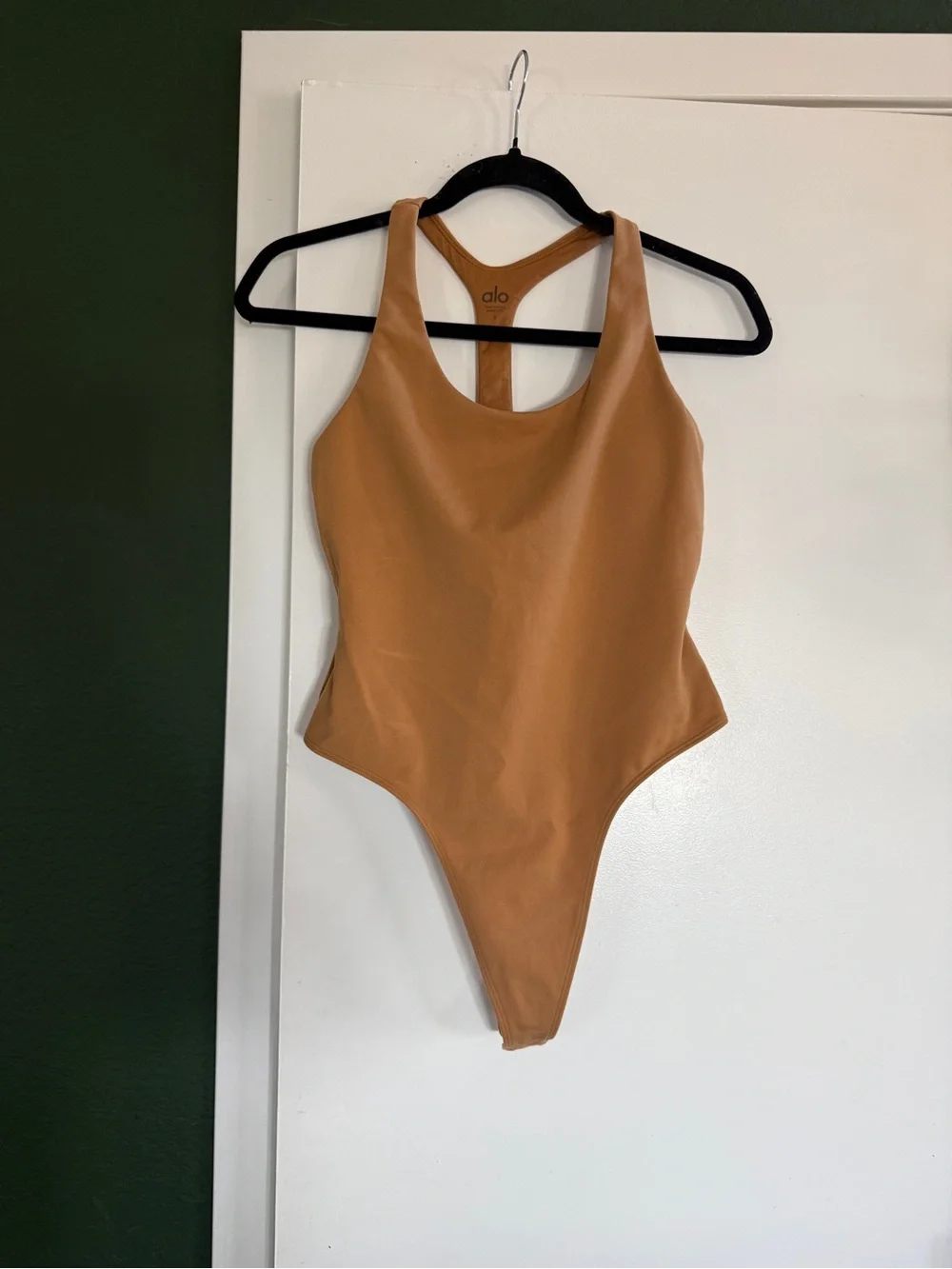 ALO Yoga Tan/Brown Racerback Bodysuit